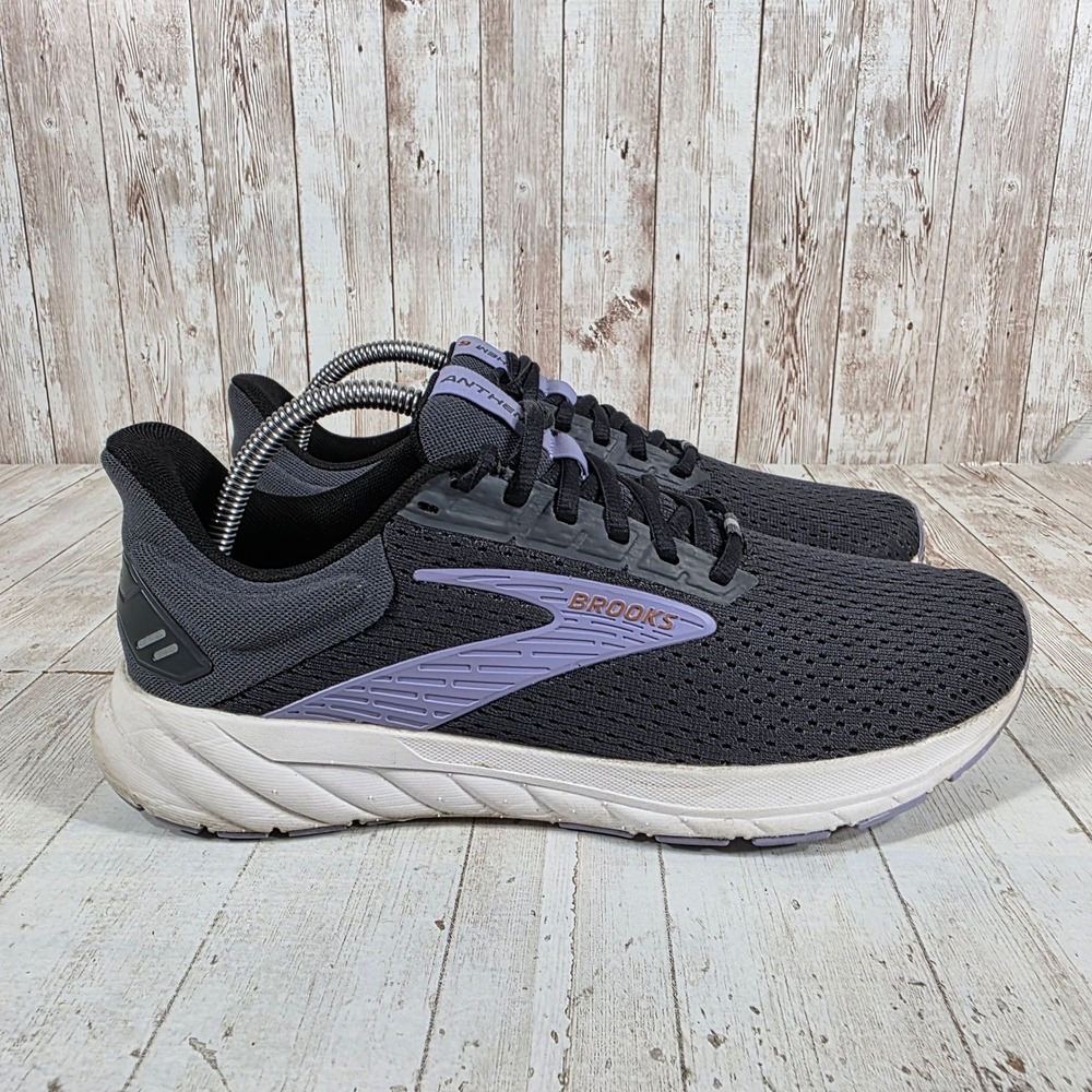 Brooks Anthem 6 Womens Running Shoes Black Purple 1204031B093 Size 10